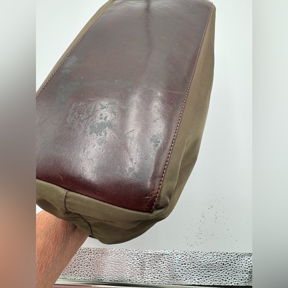 Fendi-Authentic-Tote Bag Nylon Olive Green - Picture 7 of 12